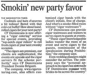 Washington Times cigar roller news article